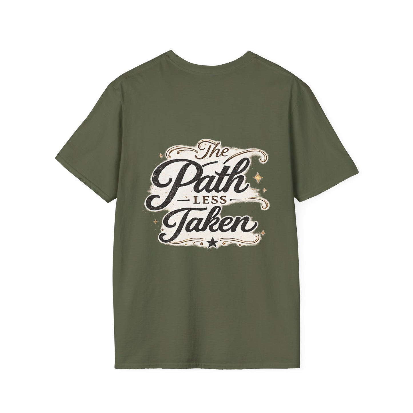 Kindness script logo T-Shirt | Retro script chest design