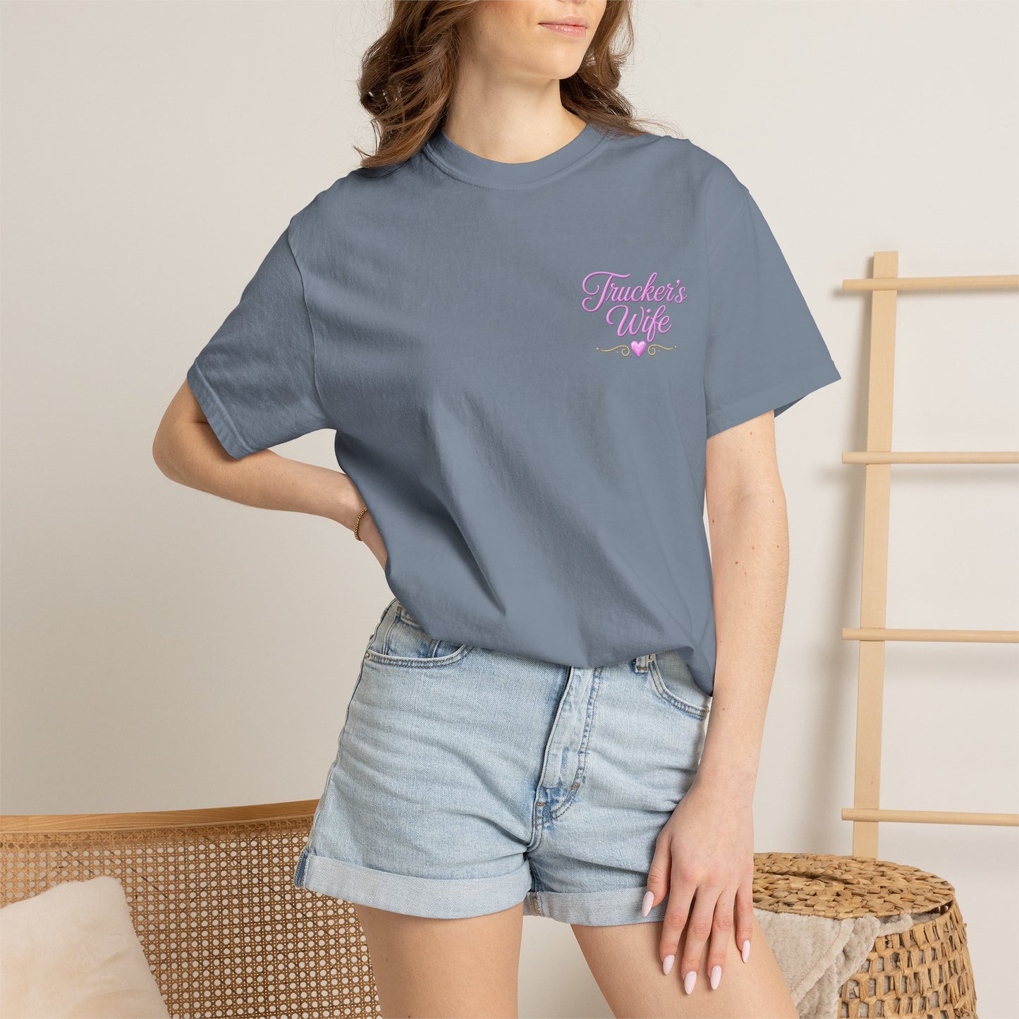 Loving a Truck Driver T-shirt | Soft Is Not Weak Back Graphic