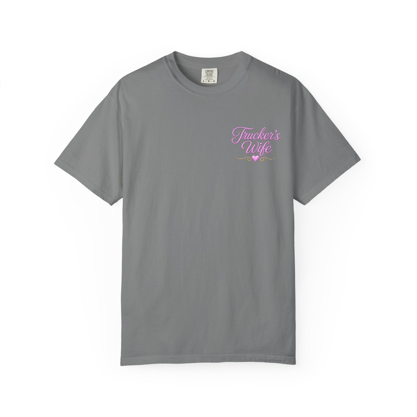 Loving a Truck Driver T-shirt | Soft Is Not Weak Back Graphic