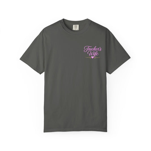 Loving a Truck Driver T-shirt | Soft Is Not Weak Back Graphic