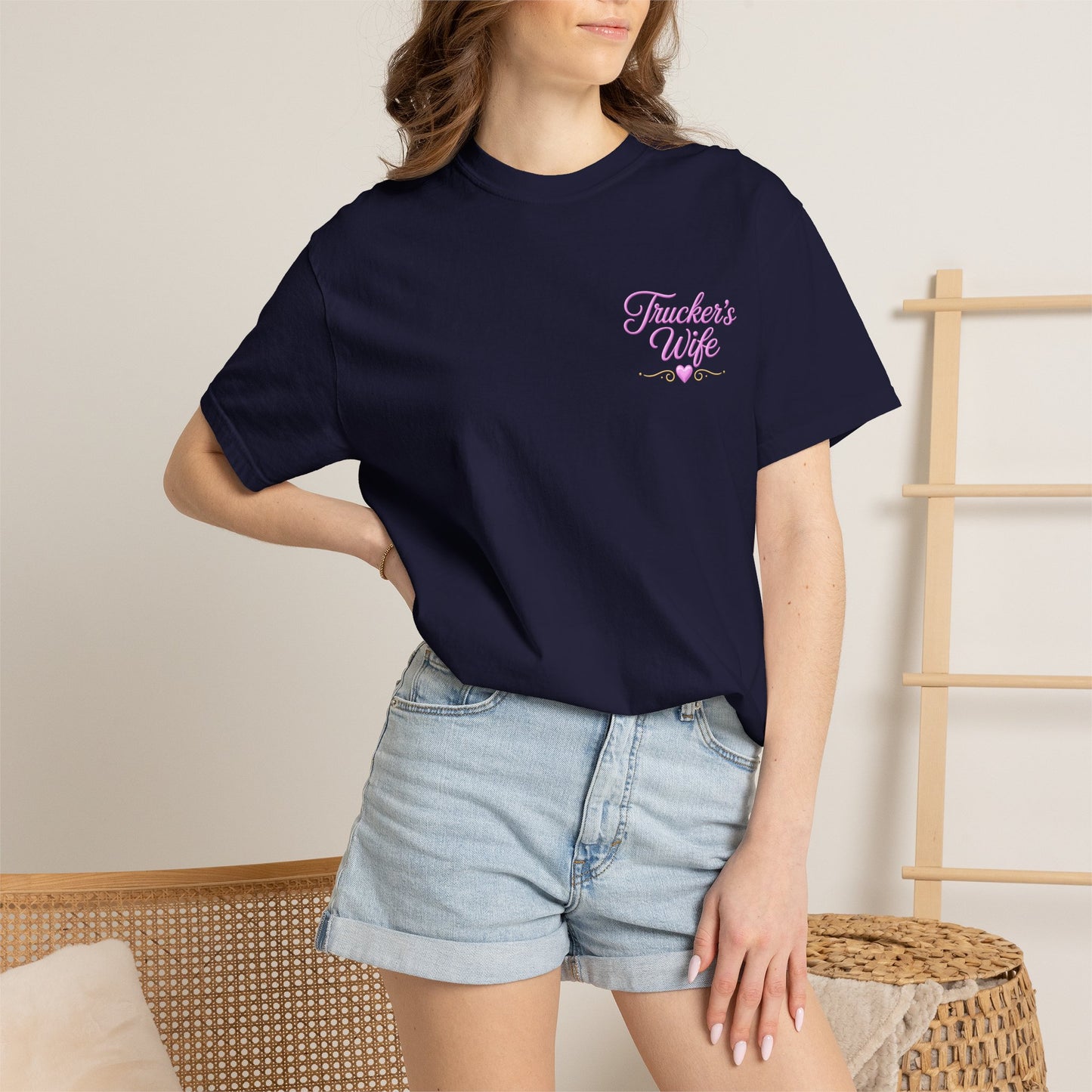 Loving a Truck Driver T-shirt | Soft Is Not Weak Back Graphic