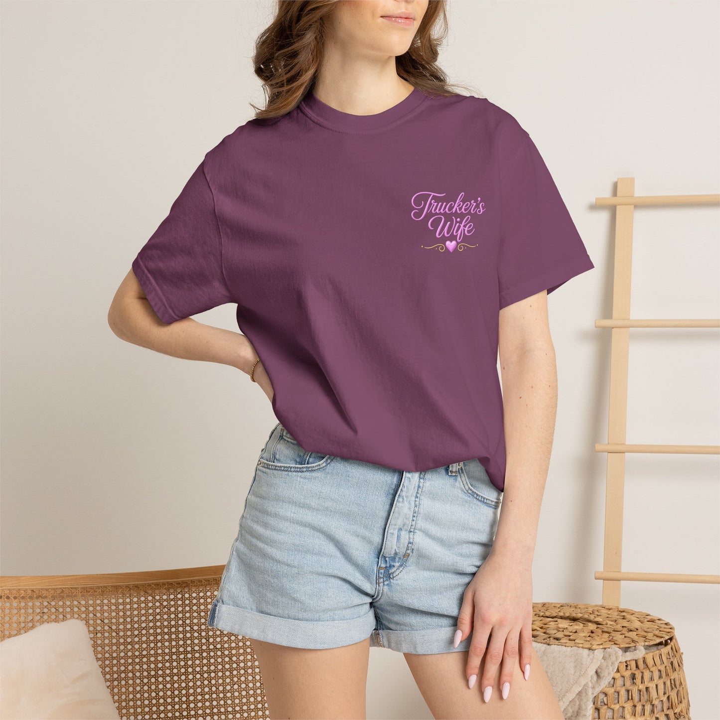 Loving a Truck Driver T-shirt | Soft Is Not Weak Back Graphic
