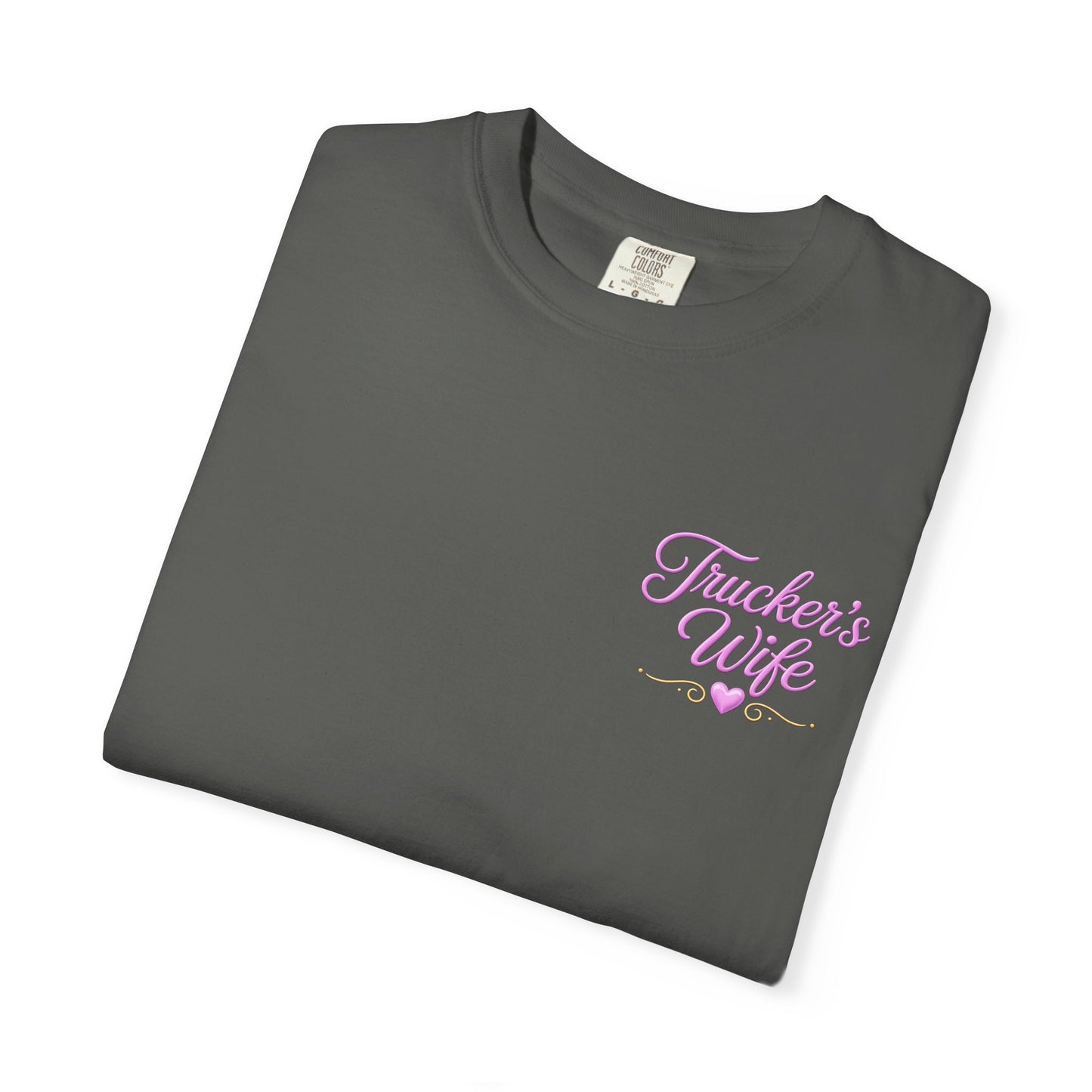 Loving a Truck Driver T-shirt | Soft Is Not Weak Back Graphic