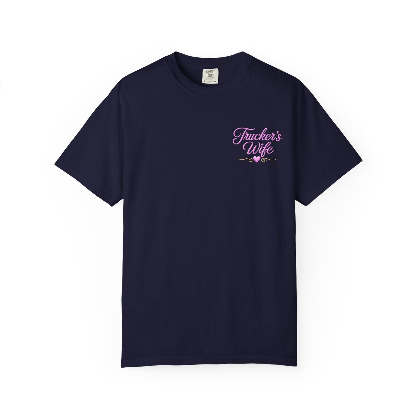 Loving a Truck Driver T-shirt | Soft Is Not Weak Back Graphic