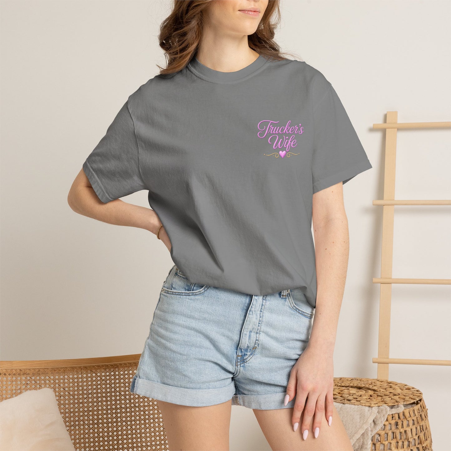 Loving a Truck Driver T-shirt | Soft Is Not Weak Back Graphic