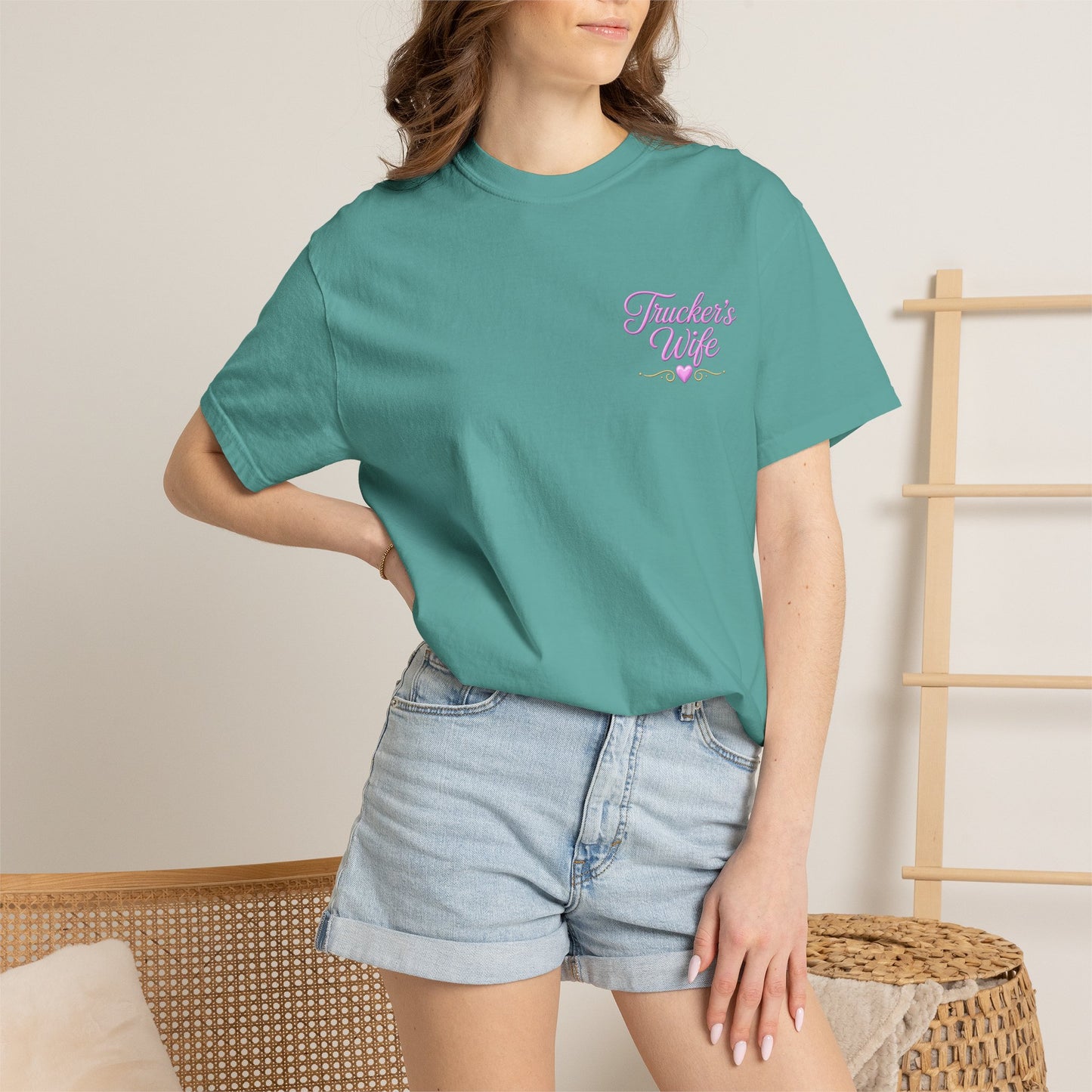 Loving a Truck Driver T-shirt | Soft Is Not Weak Back Graphic
